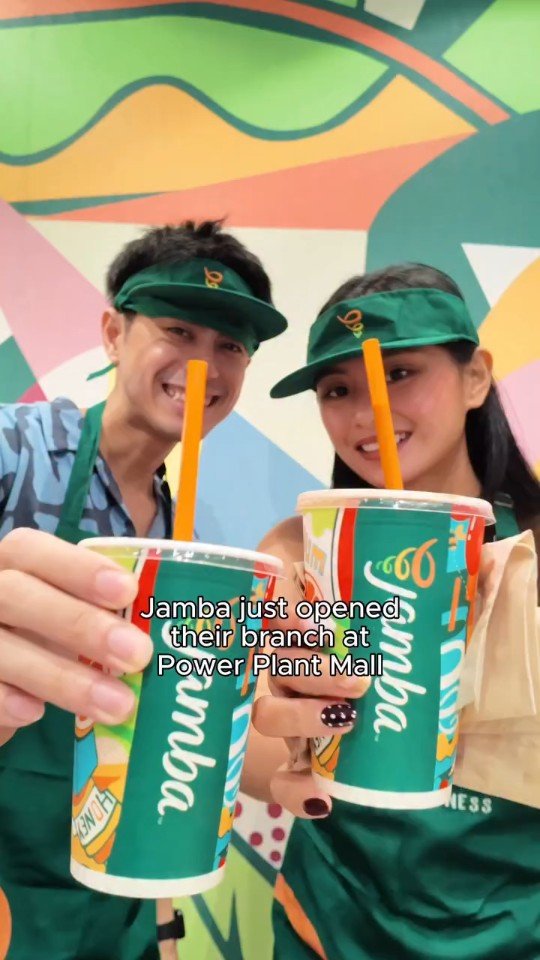 Jamba's Power Plant Mall branch just opened, and we got to make our own juices!